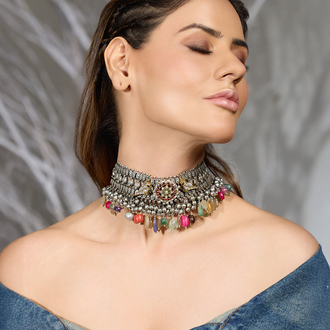 Vibrant Boho Choker Necklace