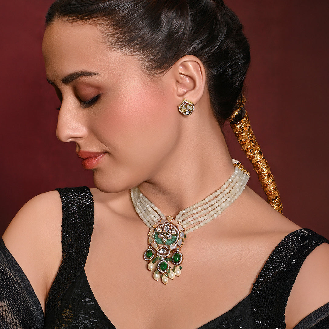 Glorious Necklace With Earrings
